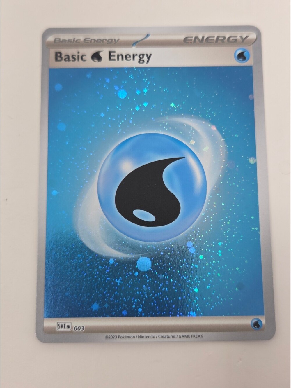 2023 Pokémon Basic Water Energy 003/SVE Scarlet & Violet Reverse Holo Card